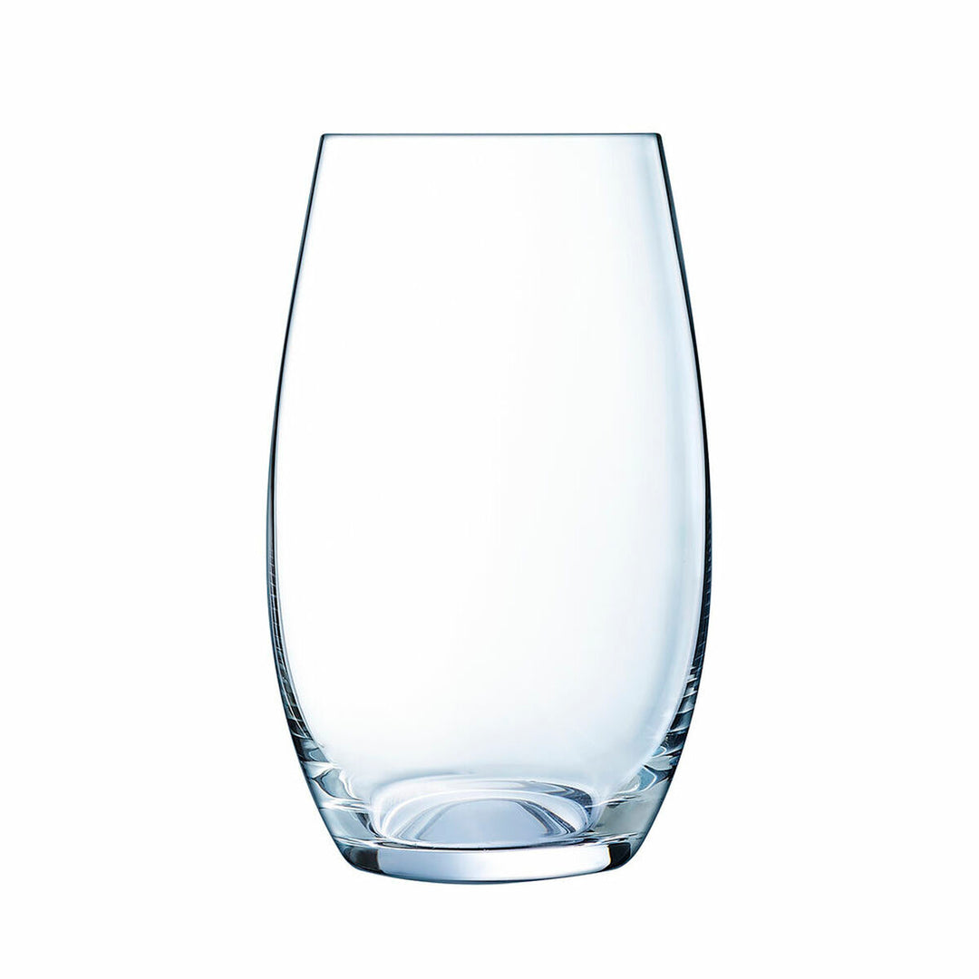 Elegant och funktionellt set med 6 transparenta Sommelier-drinkglas, 400 ml var.