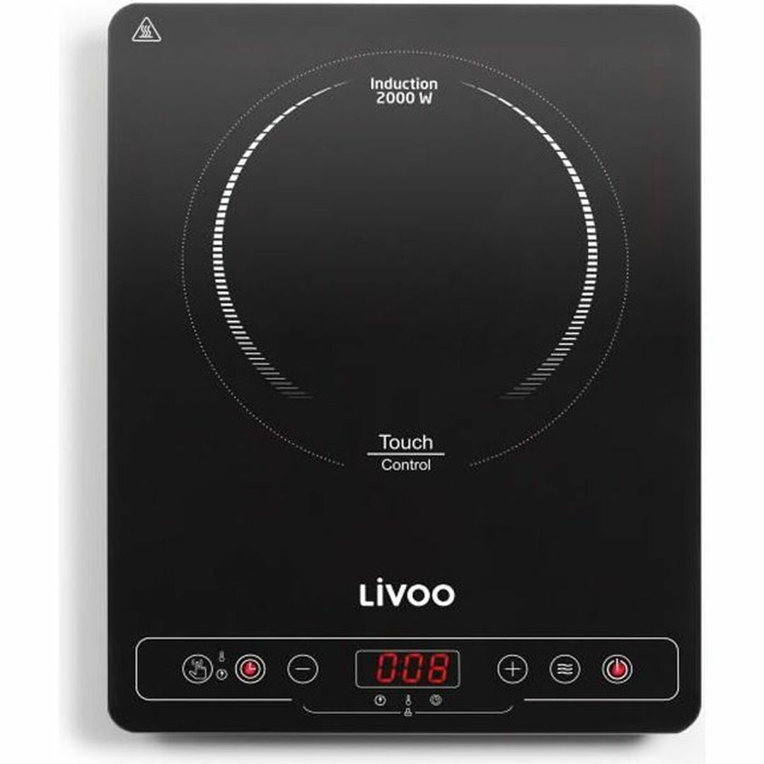 Livoo Elektrisk Värmeplatta 2000 W - Effektiv och Svart.