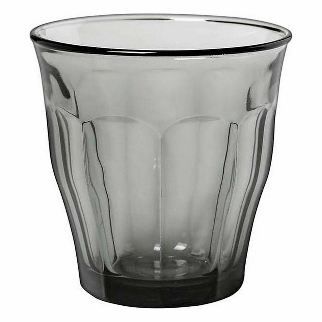 Duralex Picardie Grå Dricksglas 310 ml, 4-pack - Elegant gråa glas för alla tillfällen.