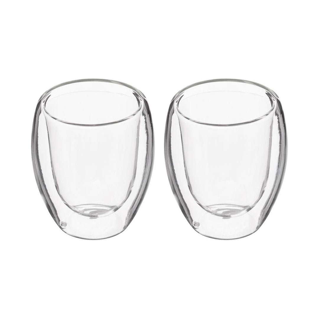 Elegant set med 4 transparenta glaskoppar för espresso - 7 cl