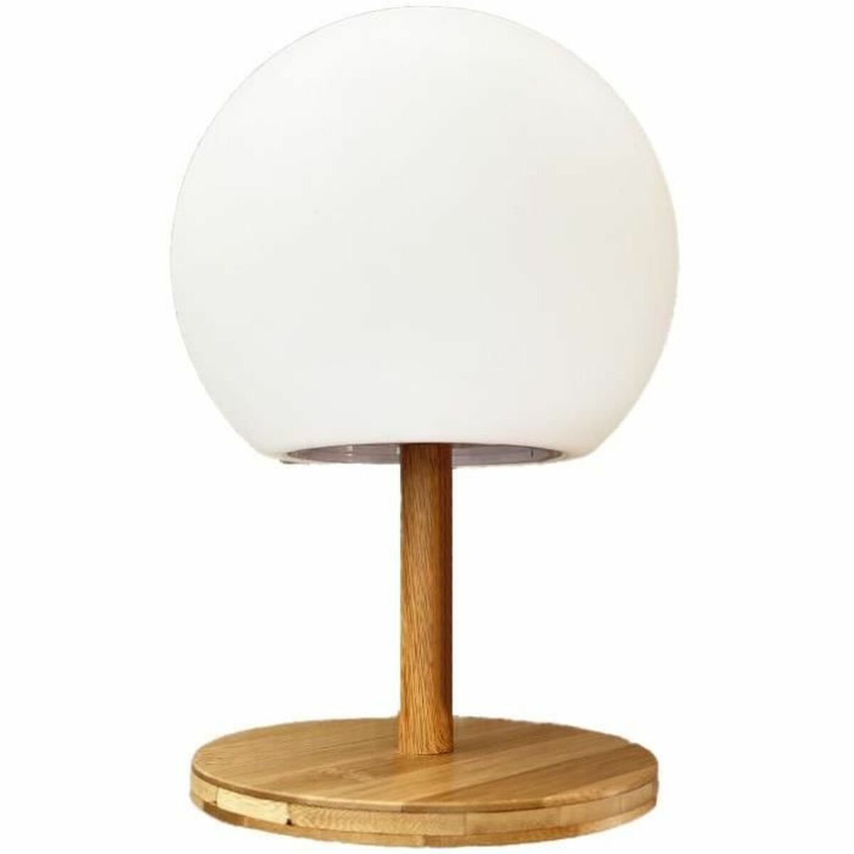 Bambu bordslampa med dimmer, energisnål och modern design - 1,2W, 28 cm hög.