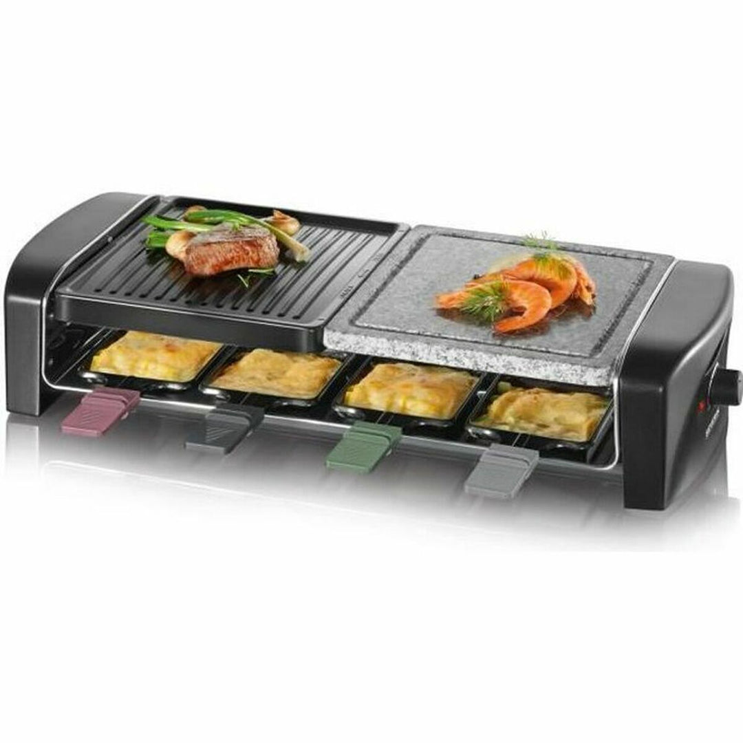 Non-stick grillplatta med hög effekt - Severin RG 9645. Idealisk för festliga måltider!