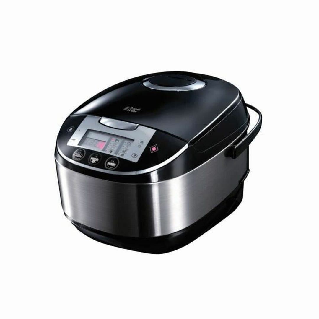 Russell Hobbs Ångkokare 900W - Svart ångkokare i rostfritt stål, kapacitet 5L, programmerbar.