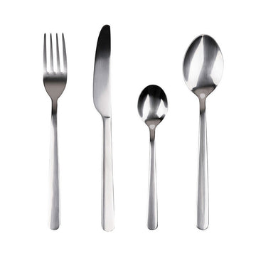 Cutlery San Ignacio Earth Gloss Recycled Stainless Steel (24 Pieces)