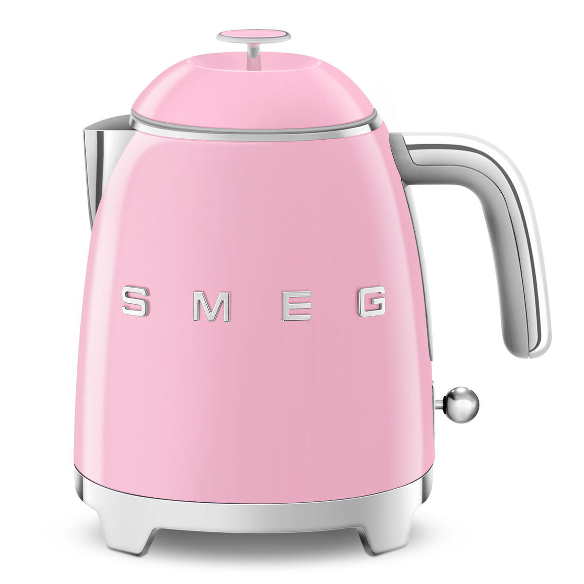 Smeg Vattenkokare KLF05PKEU i rosa retrodesign för perfekt te och kaffe varje morgon.