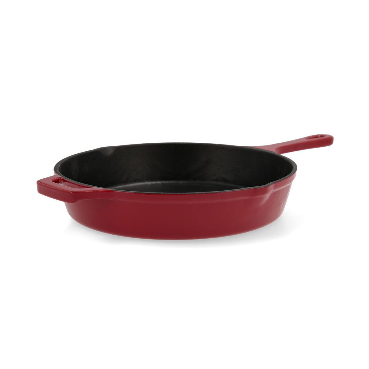 Röd Gjutjärnspanna 26 cm - Non-stick och hållbar