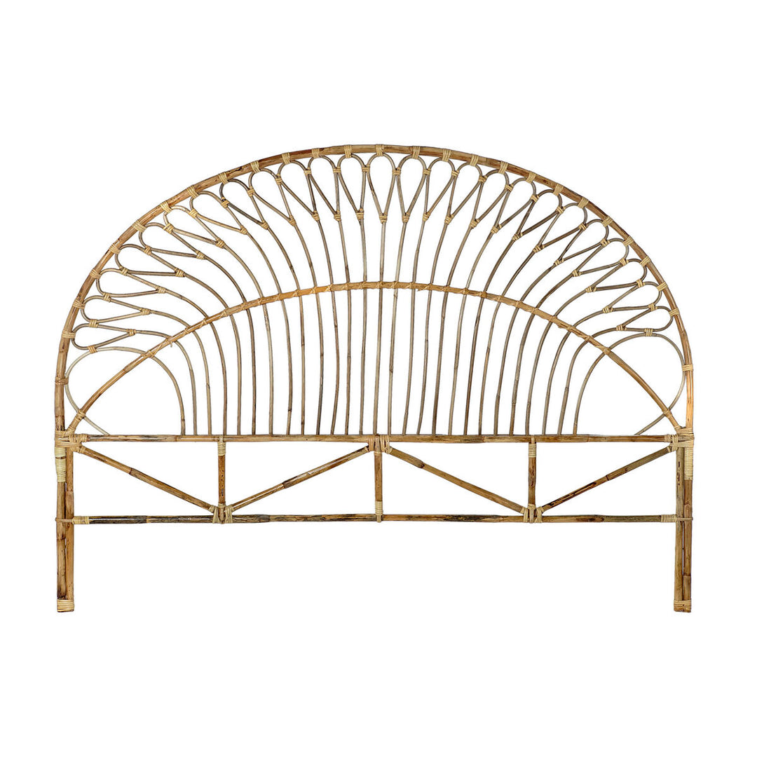 Rattan sänggavel i naturell färg, Bali-design, 177x131 cm - DKD Home Decor.