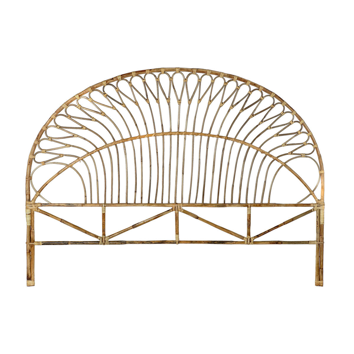 Rattan sänggavel i naturell färg, Bali-design, 177x131 cm - DKD Home Decor.