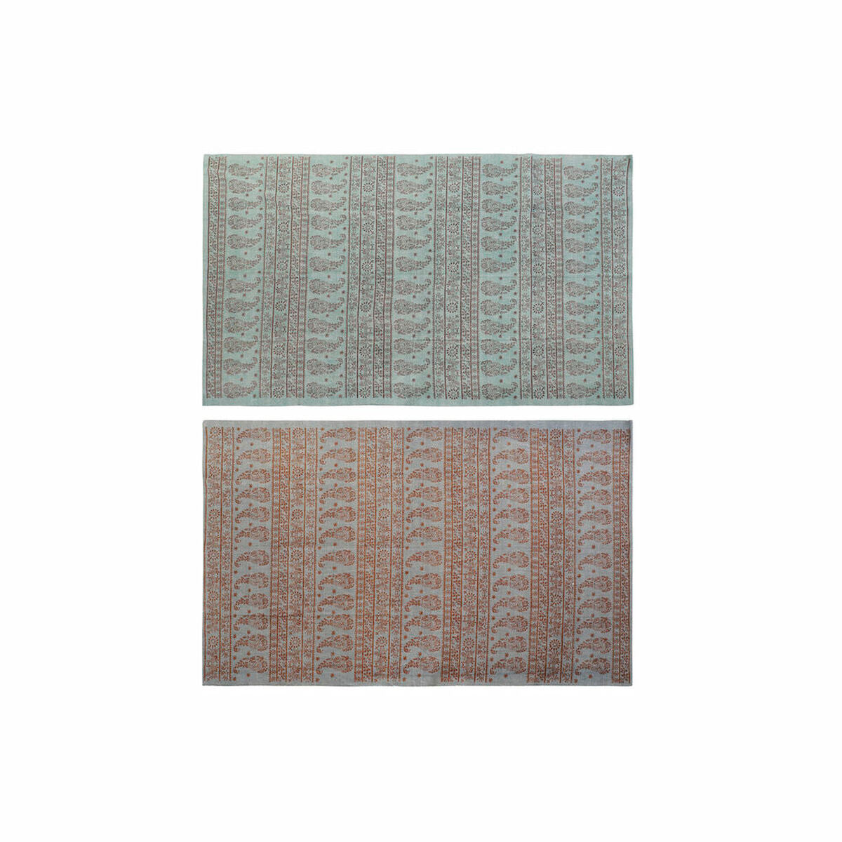 Blå Polyester Matta 120x180 cm - 2-pack Grön Arab