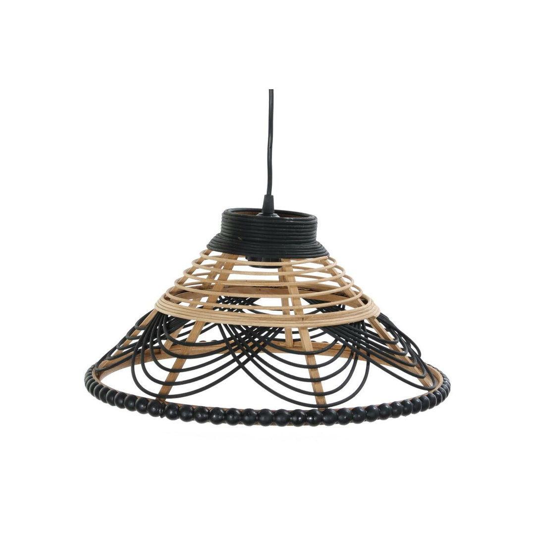 Naturlig Rattan Taklampa - Stilren Design (41 x 41 x 21 cm) - Elegant taklampa i rattanmaterial för 