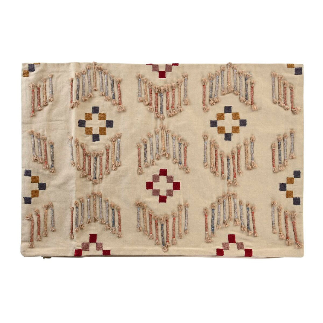 Klassiskt Beige Kuddfodral, 60x40 cm - Bomull och polyester, blixtlås, DKD Home Decor.