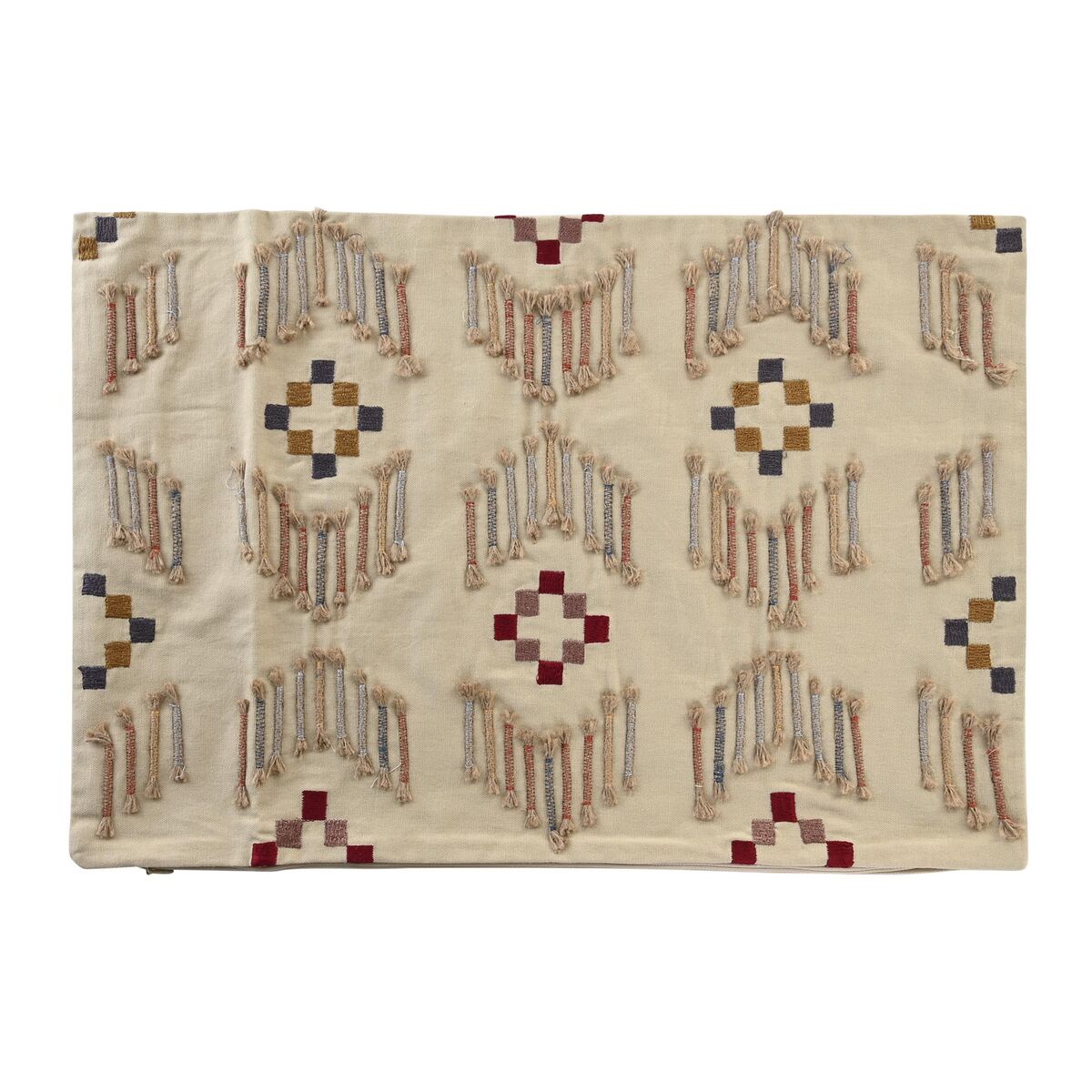 Klassiskt Beige Kuddfodral, 60x40 cm - Bomull och polyester, blixtlås, DKD Home Decor.