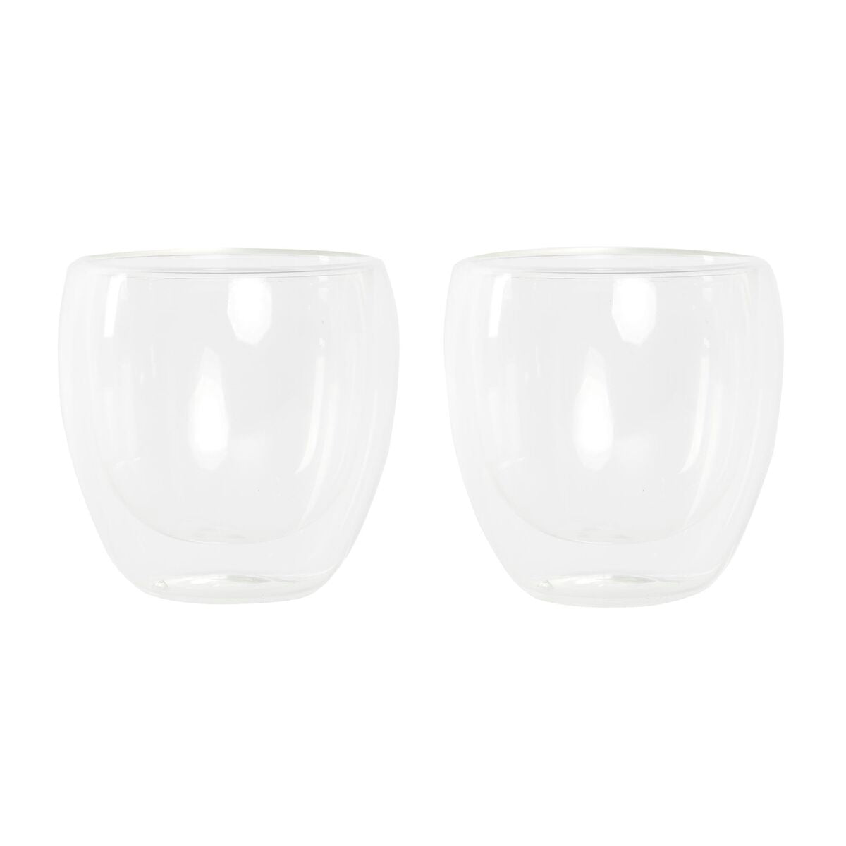 Kaffeglas Borosilikat, 250ml, tåligt och transparent, 2-pack