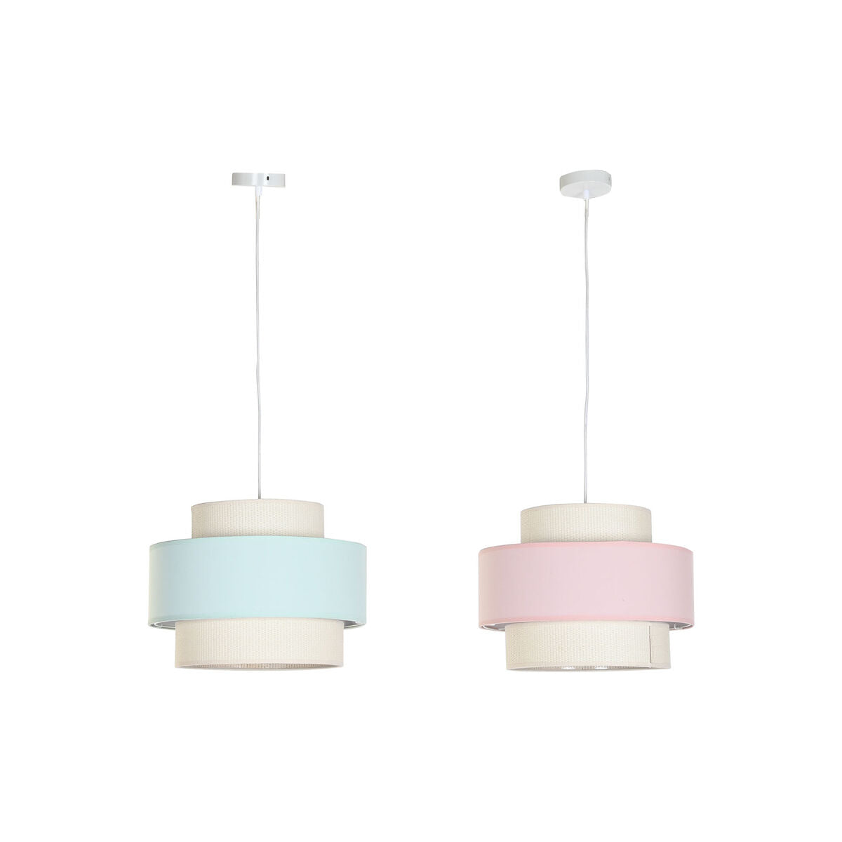 Modern Design Taklampa, 50 W, 2-pack - Grön/rosa från DKD Home Decor