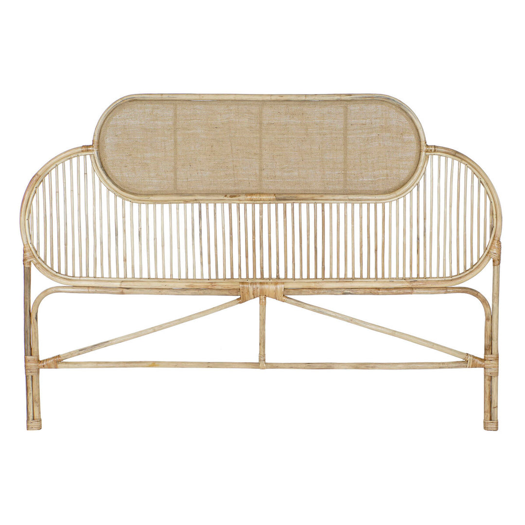 Brun natur sänggavel i rattan, 180x90 cm - DKD Home Decor. Uppgradera ditt sovrum med stil.