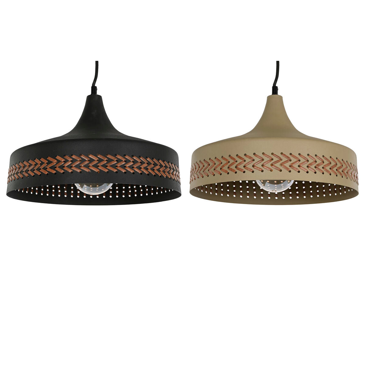 2-Pack Moderna Metal Ceiling Lights, 50W. Stilsäker design, passar E27-lampor. Mått: 35x35x20 cm.