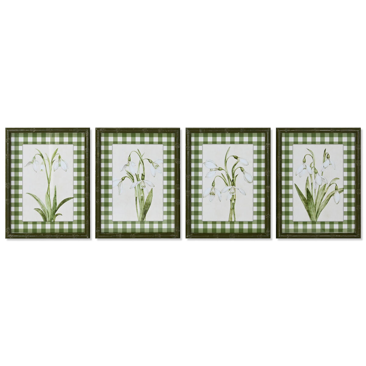 Botanisk tavla i shabby chic stil, 30x40 cm - set med 4 tavlor. Ge ditt hem en unik touch!