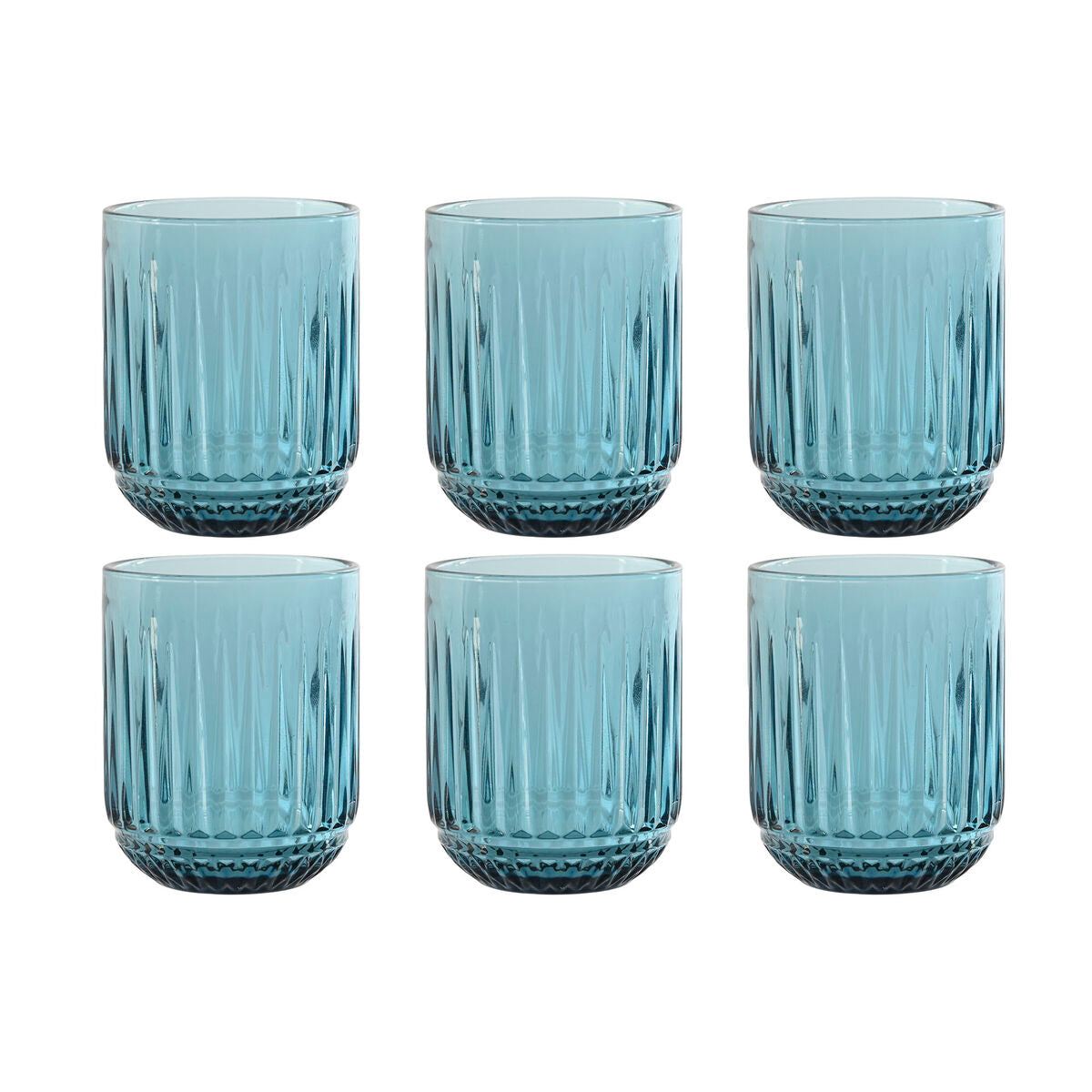 Blå Dricksglas i Tidlös Design - 6-pack, eleganta glas för dukningen.