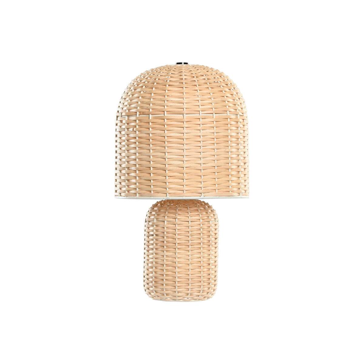 Modern LED Bordslampa i Beige - Stilren design i högkvalitativt rattan, perfekt för skrivbordet elle