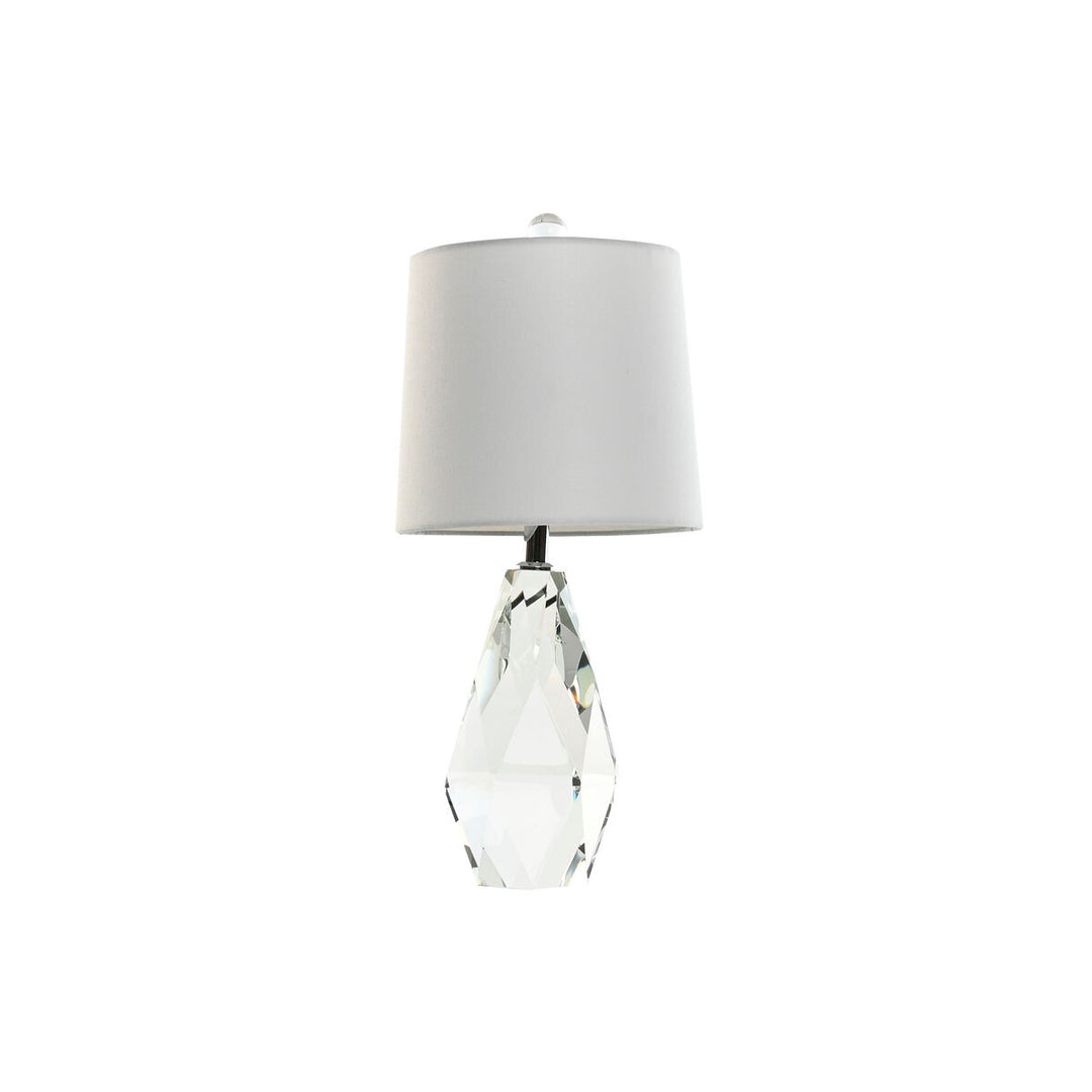 Vit Bordslampa med Kraftfull 50 W Ljusstyrka - Modern design, 220V, Plug-in, 22x22x50cm