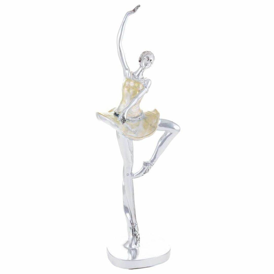 Handmålad Ballerina prydnadsfigur i polyresin, 11 cm - Skapa elegant atmosfär i hemmet!