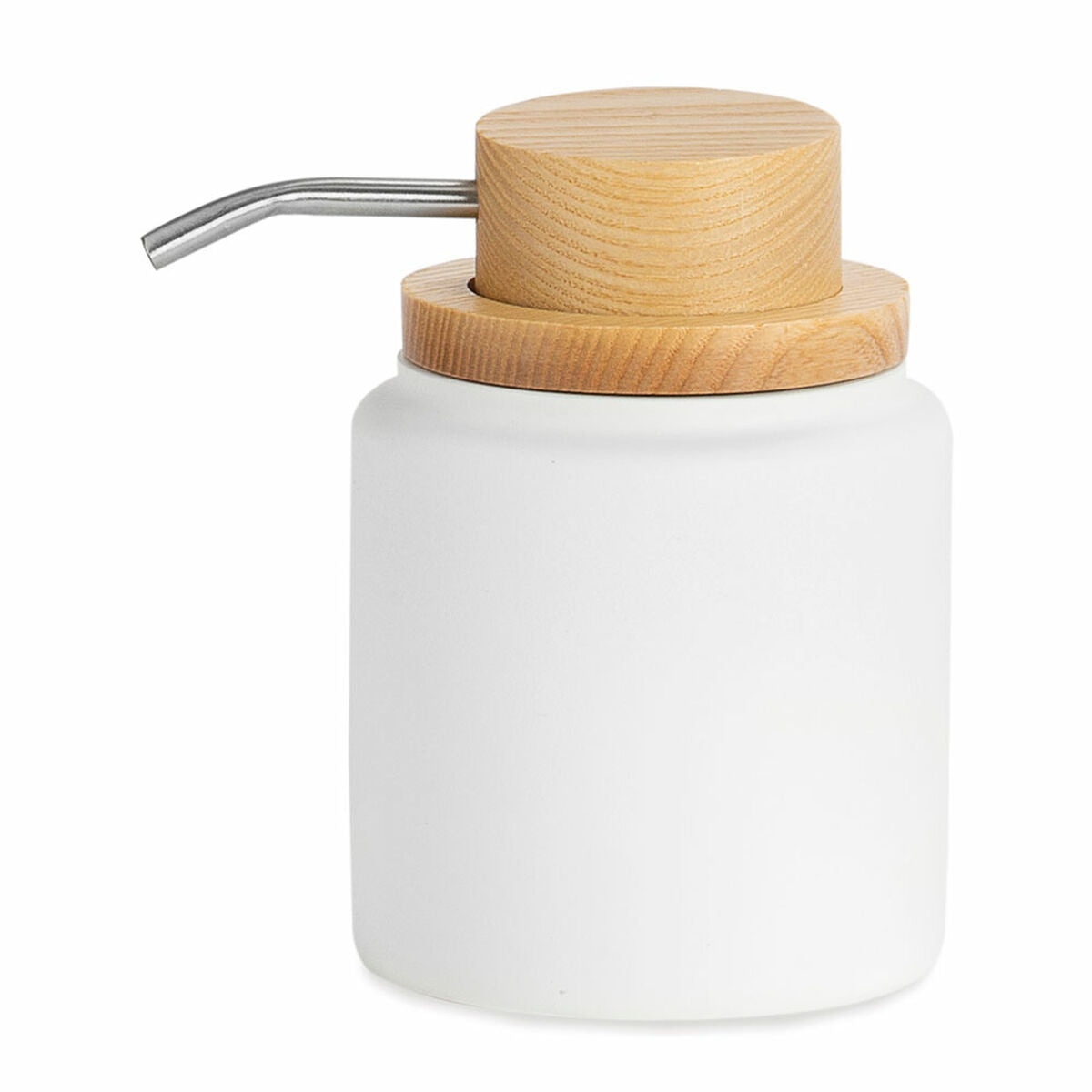 Vit Polyresin Tvåldispenser - 300 ml, Elegant Design - Andrea House