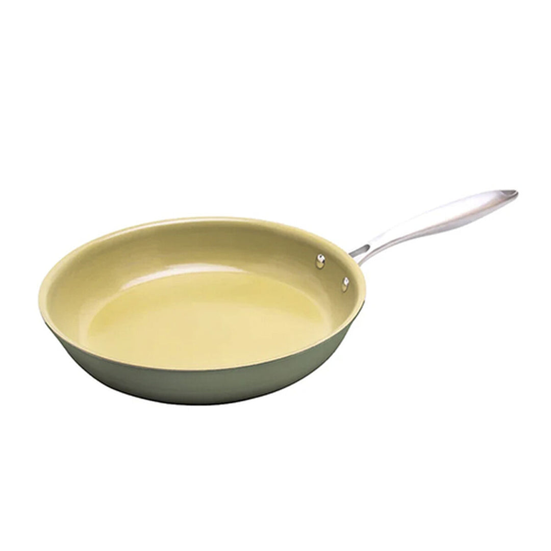 AMVegan Non-stick Sautépanna 20 cm - Hållbar aluminium med keramisk beläggning, perfekt för alla kök