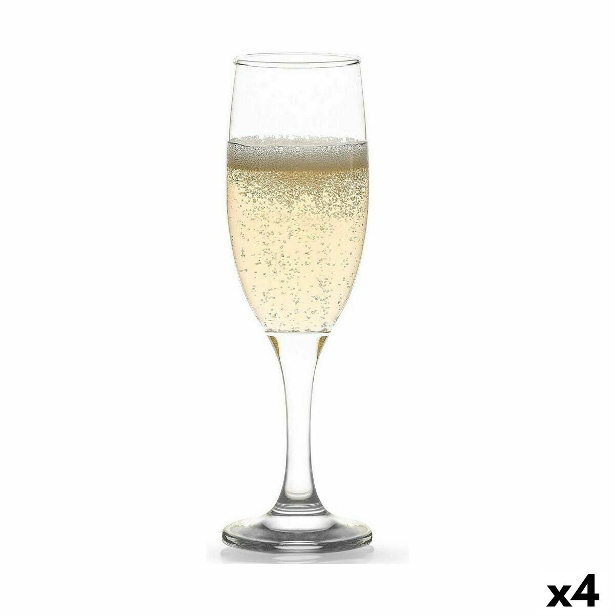 Elegant champagneglas 190 ml, 4-pack - Perfekt för speciella tillfällen