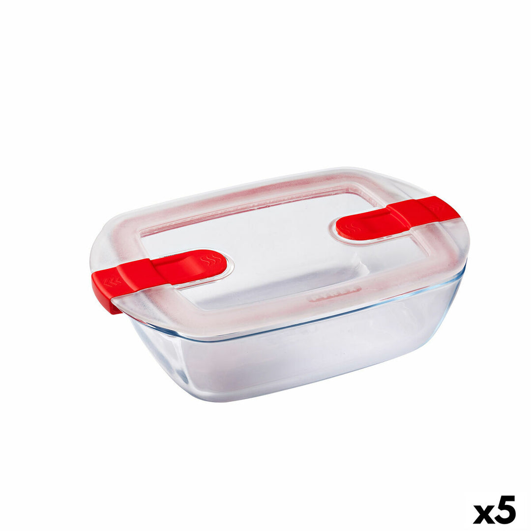 Pyrex Cook&heat Hermetisk Matlåda 1,1 L - Transparent Glas