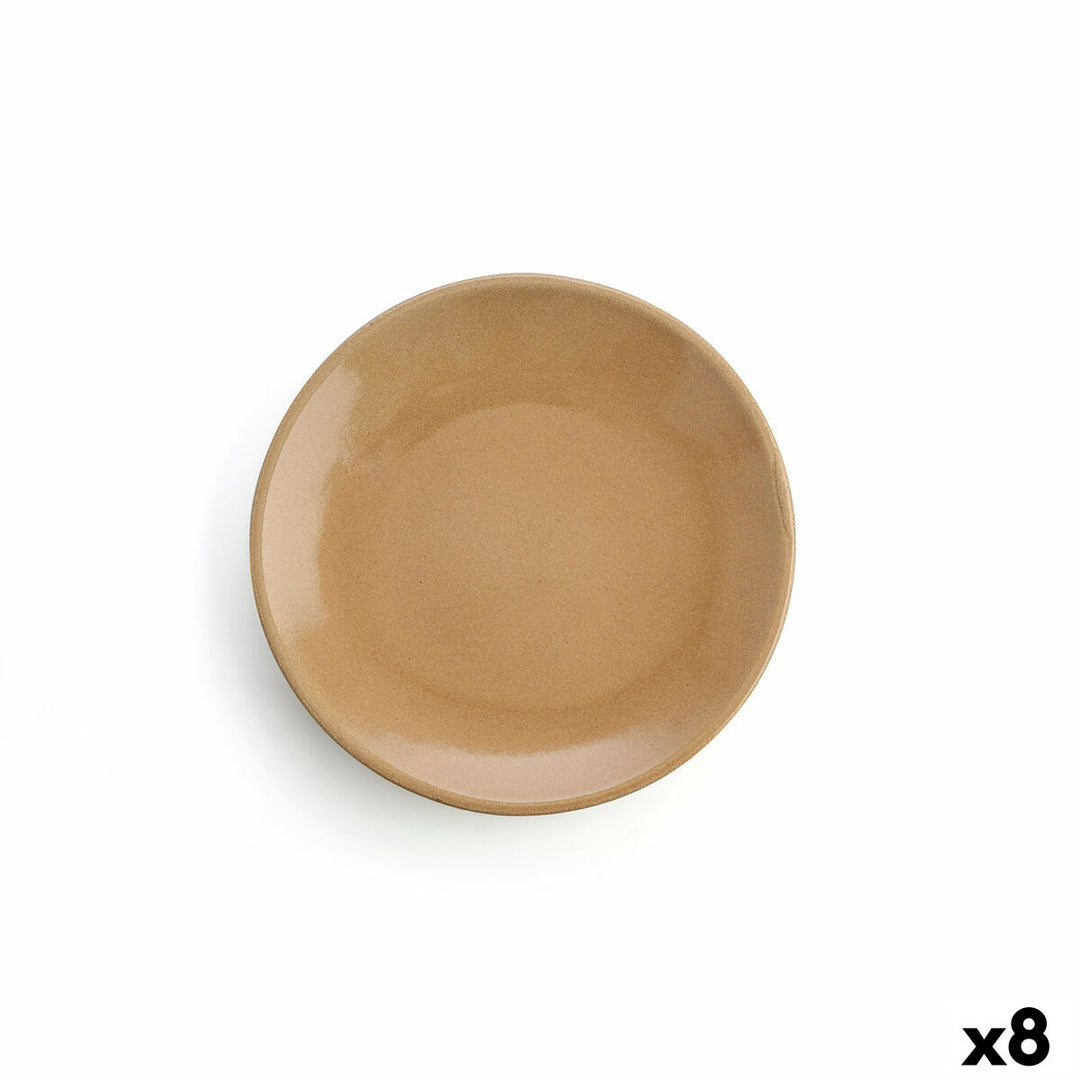 Terrakotta köttfat Ø 29 cm (8-pack) beige stapelbara köttfat för ugn och diskmaskin. Tål höga/låga t