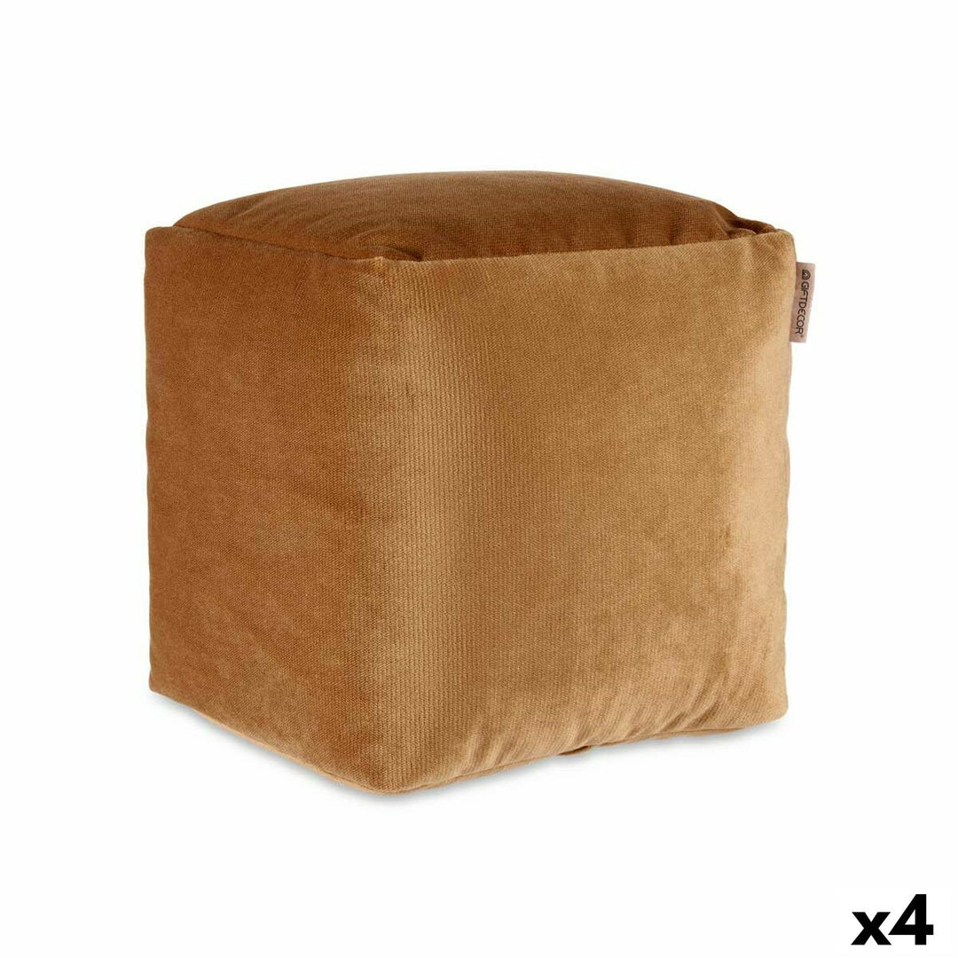 Sammetspuffar i Beige, 30x30 cm, 4-pack - Stil och Komfort.