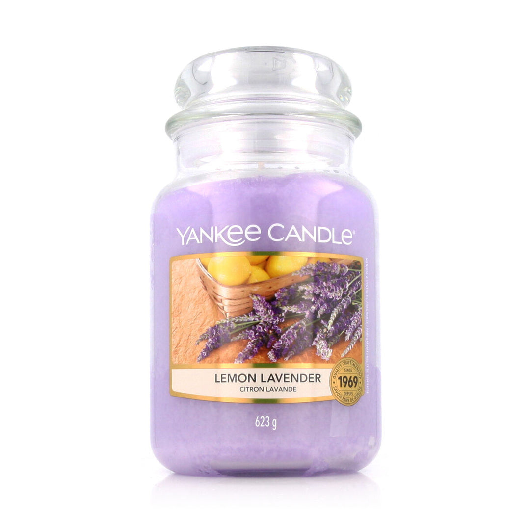 Yankee Candle Citron Lavendel Doftljus - 623g. Skapar en avslappnande atmosfär med doft av citron oc