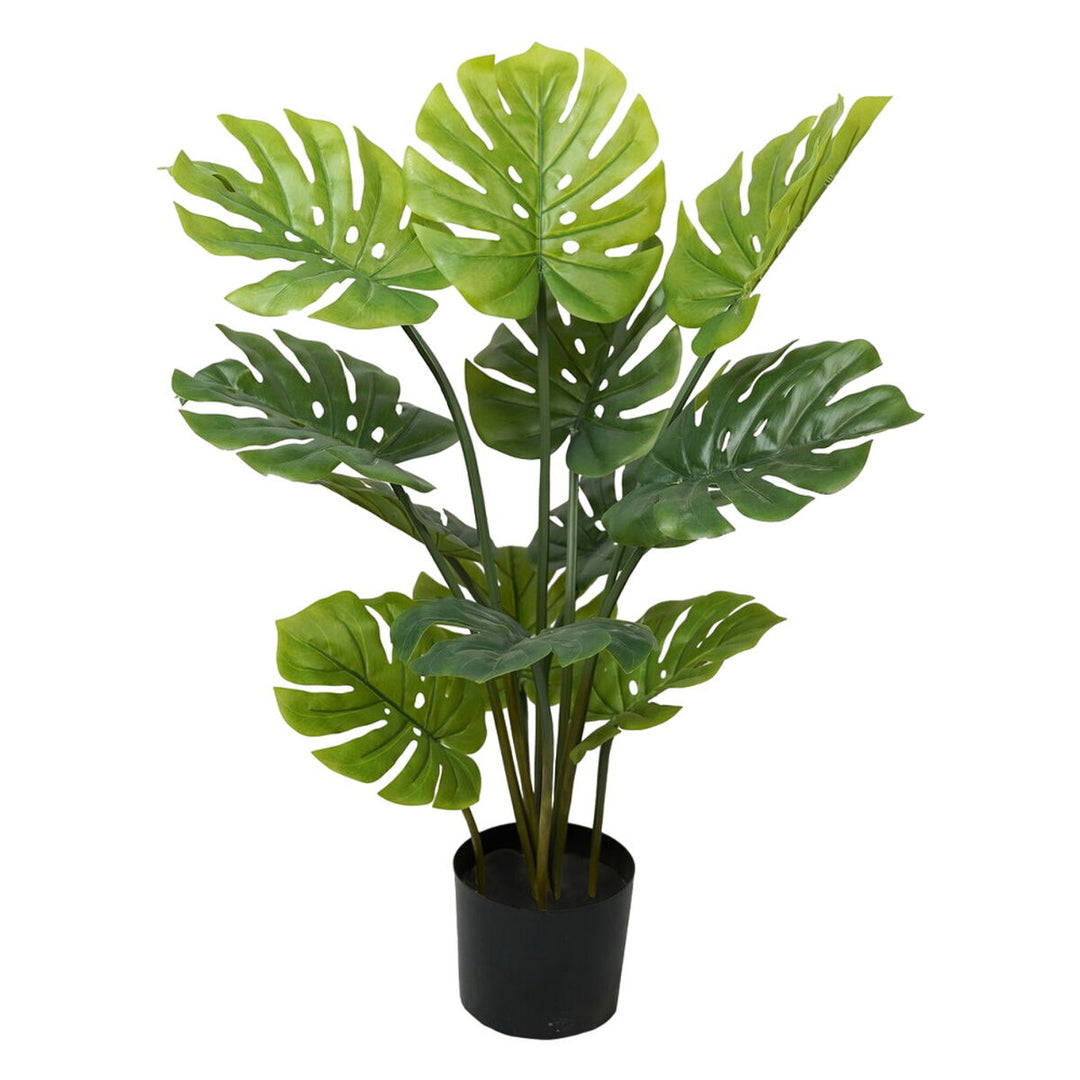 Dekorativ Monstera med cementeffekt - 120 cm, perfekt för inredning och dekoration.